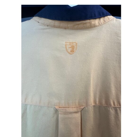 Duck Head Colorblock Shirt Men’s L | Navy & Yellow | 100% Cotton - Picture 2 of 3